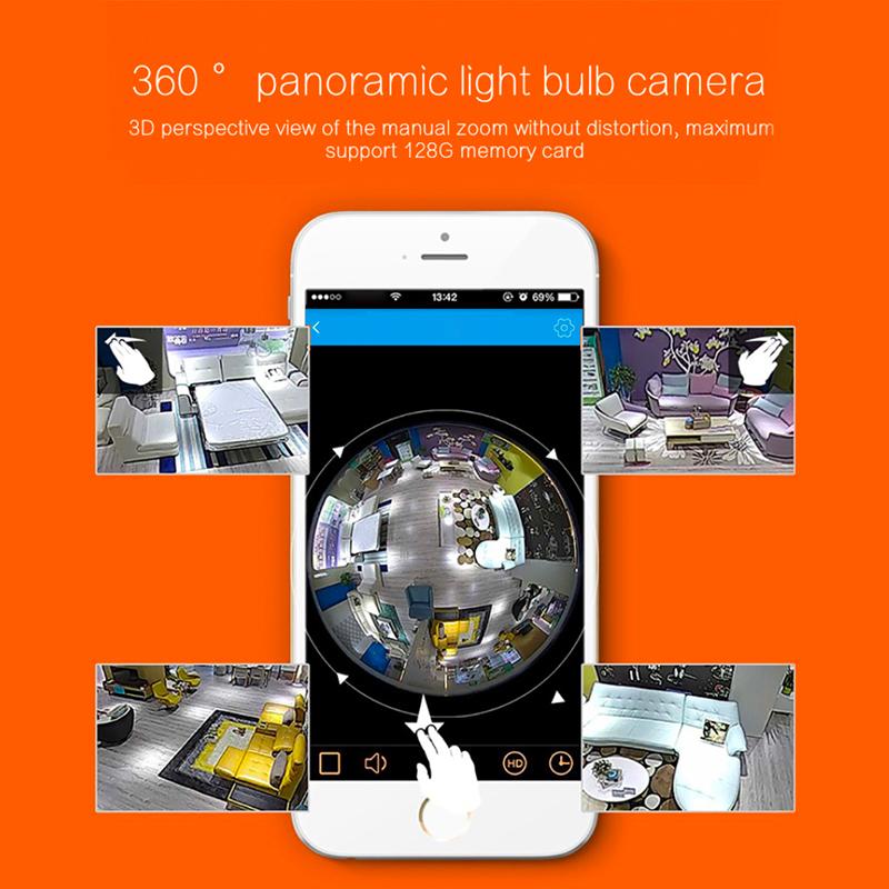 Panoramic Camera Light Bulb